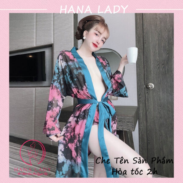 Aó choàng ngủ voan lụa cao cấp kèm quần VN480-05 10