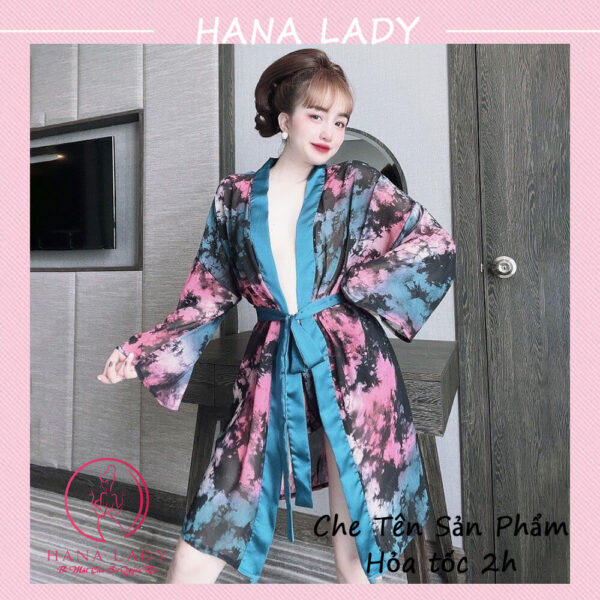 Aó choàng ngủ voan lụa cao cấp kèm quần VN480-05 11