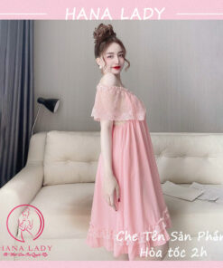 Váy ngủ nữ quyến rũ - Đầm ngủ sexy voan lụa cao cấp trễ vai gợi cảm VN482 17