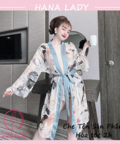 Aó choàng ngủ voan lụa cao cấp kèm quần VN480-03 4 Aó choàng ngủ voan lụa cao cấp kèm quần VN480-03 8