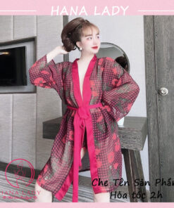 Aó choàng ngủ voan lụa cao cấp kèm quần VN480-06 3 Aó choàng ngủ voan lụa cao cấp kèm quần VN480-06 7