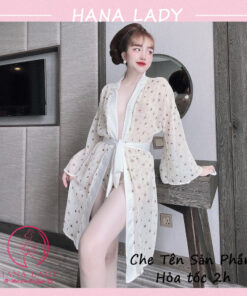 Aó choàng ngủ voan lụa cao cấp kèm quần VN480-07 4 Aó choàng ngủ voan lụa cao cấp kèm quần VN480-07 8