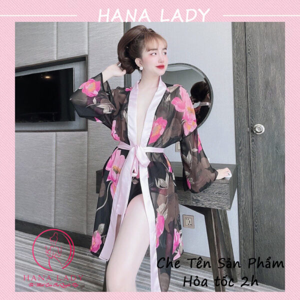 Aó choàng ngủ voan lụa cao cấp kèm quần VN480-01 11