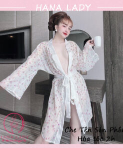 Aó choàng ngủ voan lụa cao cấp kèm quần VN480-08 6