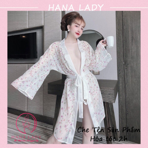 Aó choàng ngủ voan lụa cao cấp kèm quần VN480-08 8