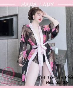 Aó choàng ngủ voan lụa cao cấp kèm quần VN480-01 7