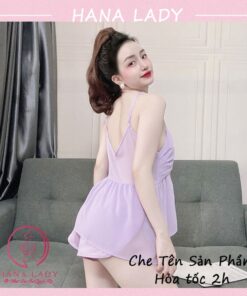 Bộ ngủ 2 dây nữ - Đồ mặc nhà lụa sexy gợi cảm VN478 6 Bộ ngủ 2 dây nữ - Đồ mặc nhà lụa sexy gợi cảm VN478 16