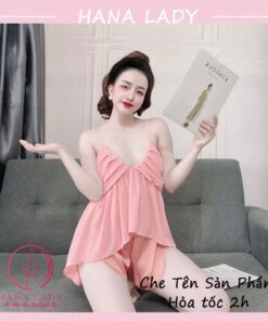 Bộ ngủ 2 dây nữ - Đồ mặc nhà lụa sexy gợi cảm VN478 5 Bộ ngủ 2 dây nữ - Đồ mặc nhà lụa sexy gợi cảm VN478 15