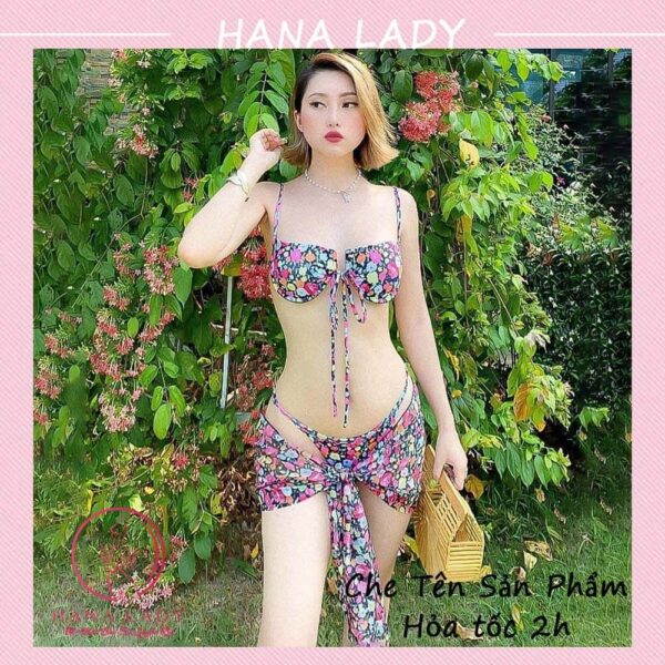 Bikini sexy - Đồ tắm đi biển dây quyến rũ nâng ngực hoa xinh BN139 18