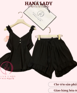 Bộ ngủ 2 dây lụa tơ cao cấp - Đồ ngủ nữ gợi cảm thoải mái mùa hè VN486 8