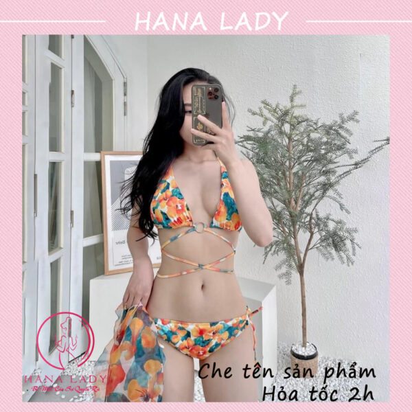 Bikini sexy 3 mảnh kèm choàng cao cấp BN141 10