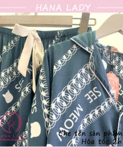 Pijama lụa cánh dơi cao cấp mềm mại thoải mái PJ555 9