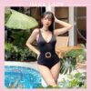 Bikini 1 mảnh liền thân sang chảnh - Bộ bodysuit gợi cảm sexy đi biển BN140 1