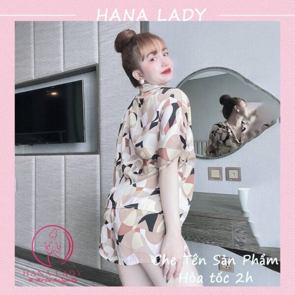 Pijama lụa tay ngắn hè cúc bọc họa tiết hoa văn may kỹ PJ560 8 Pijama lụa tay ngắn hè cúc bọc họa tiết hoa văn may kỹ PJ560 12