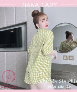 Pijama lụa tay ngắn hè cúc bọc họa tiết hoa văn may kỹ PJ558 3 Pijama lụa tay ngắn hè cúc bọc họa tiết hoa văn may kỹ PJ558 7