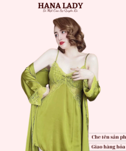 Váy ngủ kèm choàng lụa cao cấp quyến rũ (Tặng quần lụa) VN489 20