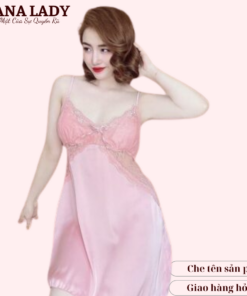 Váy ngủ kèm choàng lụa cao cấp quyến rũ (Tặng quần lụa) VN489 18