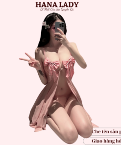 Váy ngủ sexy, đầm ngủ 2 dây xuyên thấu gợi cảm đính nơ VN507 22
