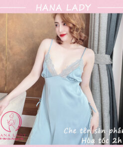 Váy ngủ kèm choàng lụa cao cấp (tặng quần lụa) VN496 10 Váy ngủ kèm choàng lụa cao cấp (tặng quần lụa) VN496 20