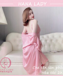 Váy ngủ kèm choàng lụa cao cấp (tặng quần lụa) VN496 6 Váy ngủ kèm choàng lụa cao cấp (tặng quần lụa) VN496 16