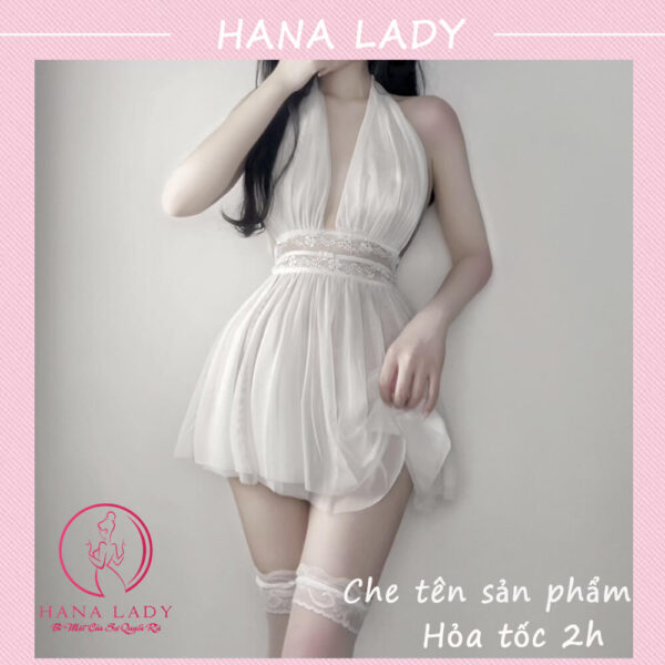 Váy ngủ sexy, đầm ngủ gợi cảm kèm quần lọt khe VN505 16