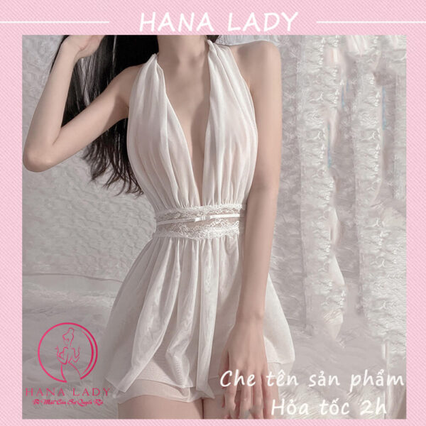 Váy ngủ sexy, đầm ngủ gợi cảm kèm quần lọt khe VN505 20