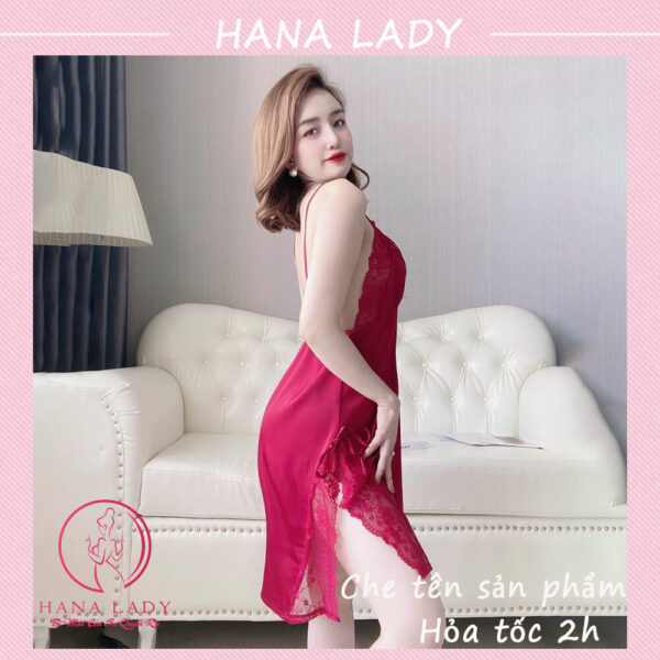 Váy ngủ kèm choàng lụa cao cấp (tặng quần lụa) VN496 19 Váy ngủ kèm choàng lụa cao cấp (tặng quần lụa) VN496 29