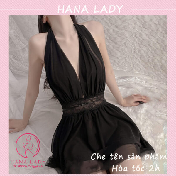 Váy ngủ sexy, đầm ngủ gợi cảm kèm quần lọt khe VN505 19