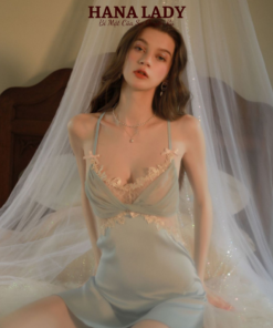 Váy ngủ lụa phối ren cao cấp VN512 3 Váy ngủ lụa phối ren cao cấp VN512 13