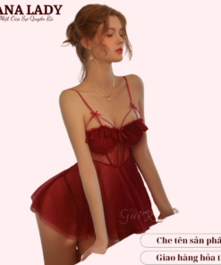 Váy ngủ sexy, đầm ngủ ren cao cấp phối mút ngực gợi cảm VN511 16