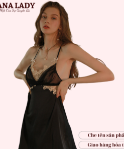 Váy ngủ lụa phối ren cao cấp VN512 6 Váy ngủ lụa phối ren cao cấp VN512 16