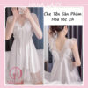 Váy ngủ lụa phối ren, đầm ngủ mặc nhà tiểu thư cao cấp VN514 2 Váy ngủ lụa phối ren, đầm ngủ mặc nhà tiểu thư cao cấp VN514 2