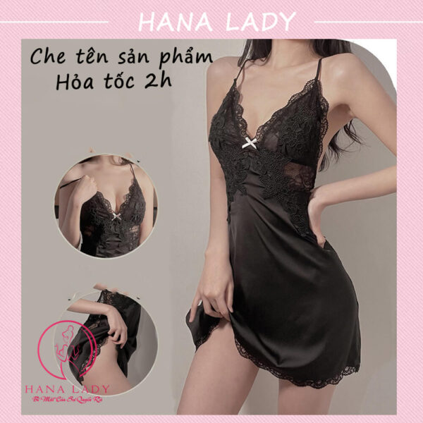 Váy ngủ lụa phối ren gợi cảm VN508 14
