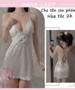 Váy ngủ lụa phối ren gợi cảm VN508 4 Váy ngủ lụa phối ren gợi cảm VN508 9
