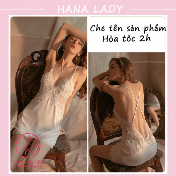 Váy ngủ lụa phối ren gợi cảm VN508 12