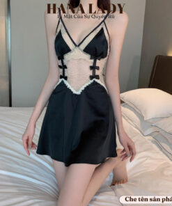 Váy ngủ lụa gợi cảm, đầm ngủ 2 dây phối ren sexy VN522 7 Váy ngủ lụa gợi cảm, đầm ngủ 2 dây phối ren sexy VN522 13