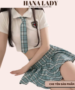 Đồ cosplay nữ sinh caro croptop đáng yêu, hóa thân học sinh trung học dễ thương CP287 8