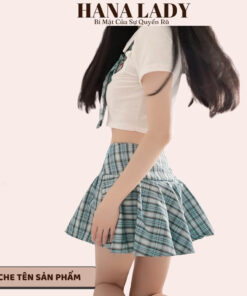 Đồ cosplay nữ sinh caro croptop đáng yêu, hóa thân học sinh trung học dễ thương CP287 9