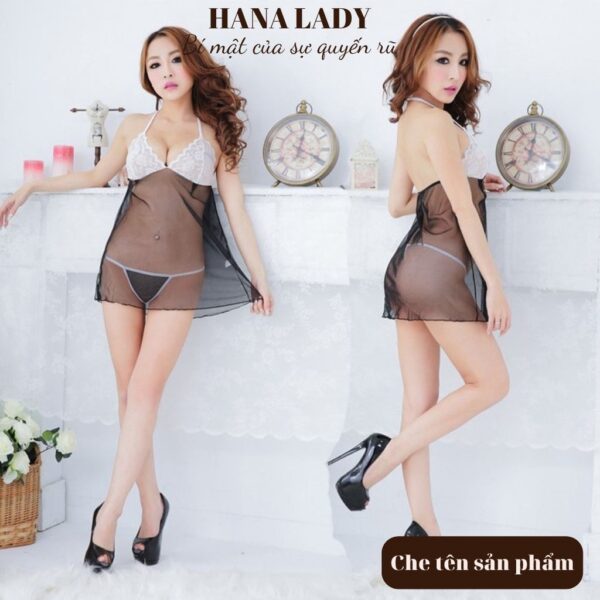 Váy ngủ sexy, đầm ngủ 2 dây siêu mỏng quyến rũ xuyên thấu VN525 9 Váy ngủ sexy, đầm ngủ 2 dây siêu mỏng quyến rũ xuyên thấu VN525 15