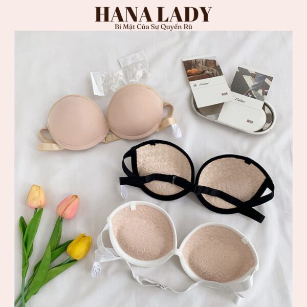 Áo Lót Nữ, Áo Ngực Nữ Chất Su Mịn Có Gọng Mút Mỏng Nâng Ngực, Silicon Chống Tuột AL04 20