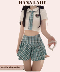 Đồ cosplay nữ sinh caro croptop đáng yêu, hóa thân học sinh trung học dễ thương CP287 11
