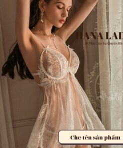 Váy ngủ ren xẻ tà, đầm ngủ sexy tặng kèm quần lọt khe VN523 4 Váy ngủ ren xẻ tà, đầm ngủ sexy tặng kèm quần lọt khe VN523 12