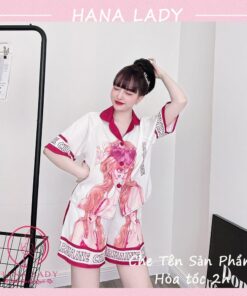 Pijama lụa xước Tô Châu cao cấp PJ573 5 Pijama lụa xước Tô Châu cao cấp PJ573 9