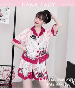 Pijama lụa xước Tô Châu cao cấp PJ574 4 Pijama lụa xước Tô Châu cao cấp PJ574 8