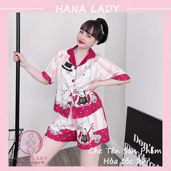 Pijama lụa xước Tô Châu cao cấp PJ574 6 Pijama lụa xước Tô Châu cao cấp PJ574 10