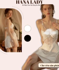 Váy ngủ lụa phối ren, đầm ngủ 2 dây quyến rũ có mút ngực VN513 21