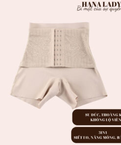 Quần gen bụng mặc váy cài trước siết eo - quần bảo hộ nịt bụng giảm mỡ eo thon QL021 10