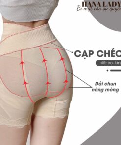 Quần Gen Nịt Bụng Cạp Chéo Định Hình Bụng Dưới Không Lộ Viền - Quần Bảo Hộ Nâng Mông Mặc Váy QL020 13