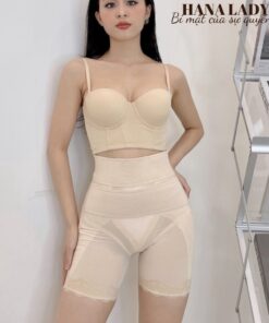 Quần Gen Nịt Bụng Cạp Chéo Định Hình Bụng Dưới Không Lộ Viền - Quần Bảo Hộ Nâng Mông Mặc Váy QL020 12