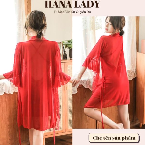 Váy ngủ 2 dây kèm choàng hở lưng sang chảnh VN528 11 Váy ngủ 2 dây kèm choàng hở lưng sang chảnh VN528 19